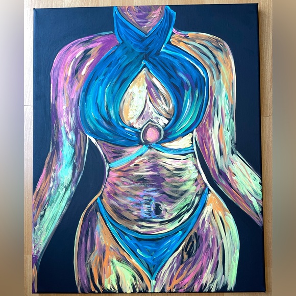 Original framed canvas art - Picture 2 of 2